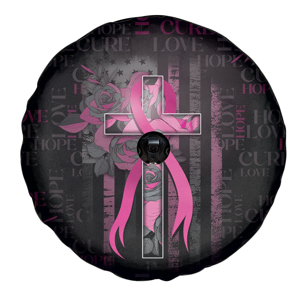 American Breast Cancer Support Spare Tire Cover Hope And Cure Cross