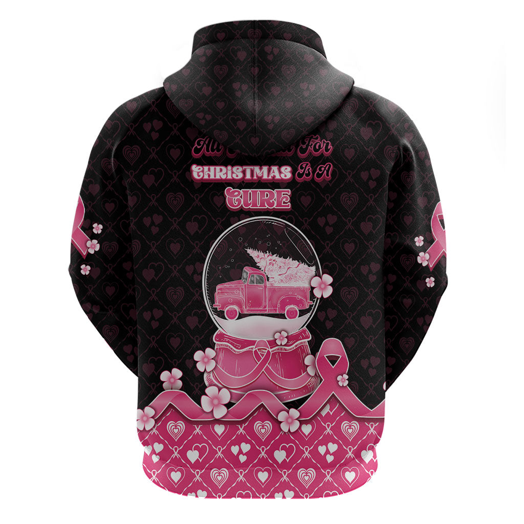 Breast Cancer Christmas Support Hoodie Merry Pinkmas