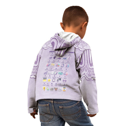 Personalised Epilepsy Support Kid Hoodie Purple Ribbon Butterfly Cute Style