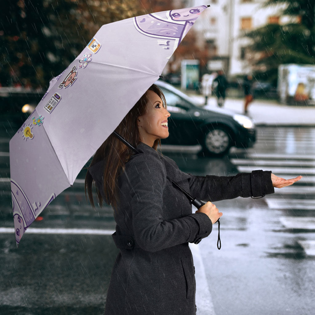 Epilepsy Support Umbrella Purple Ribbon Butterfly Cute Style