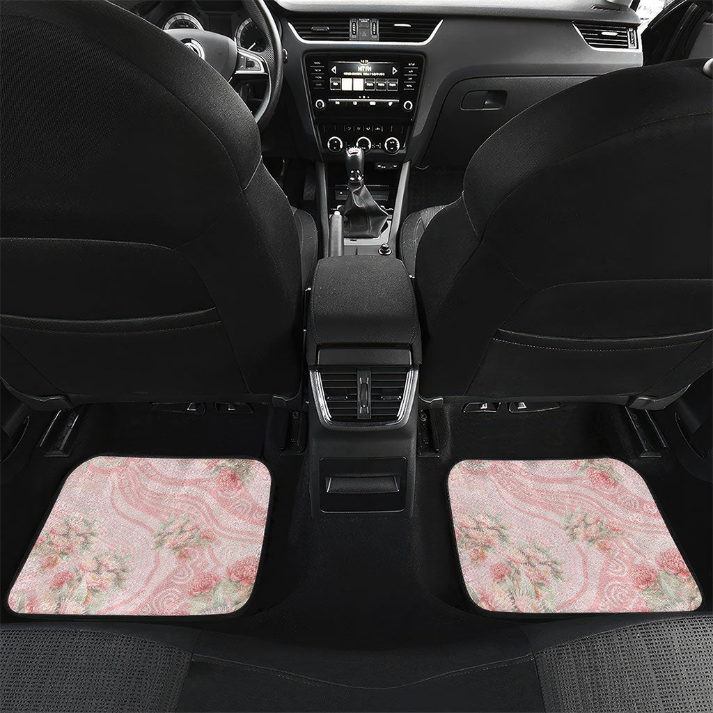 Personalised Breast Cancer Support Car Mats Mother Kangaroo And Ribbon Hope