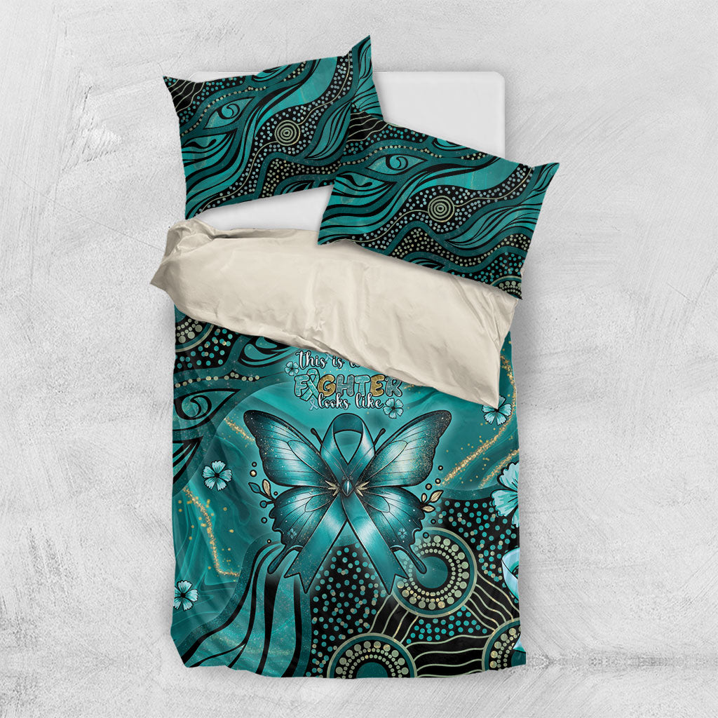 Ovarian Cancer Support Bedding Set This Is What A Fighter Looks Like