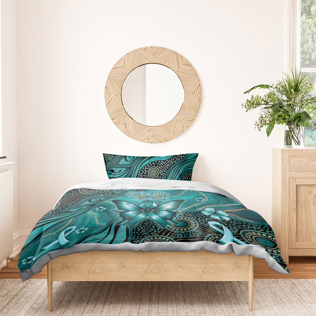 Ovarian Cancer Support Bedding Set This Is What A Fighter Looks Like