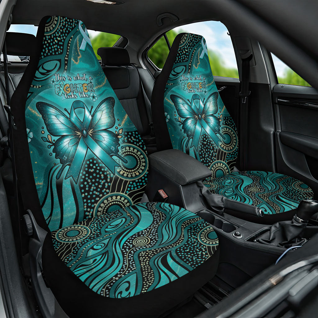 Ovarian Cancer Support Car Seat Cover This Is What A Fighter Looks Like