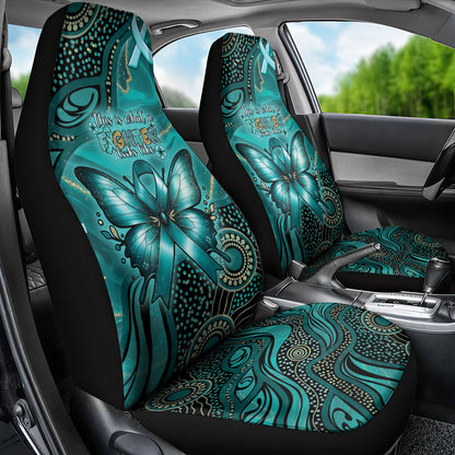 Ovarian Cancer Support Car Seat Cover This Is What A Fighter Looks Like