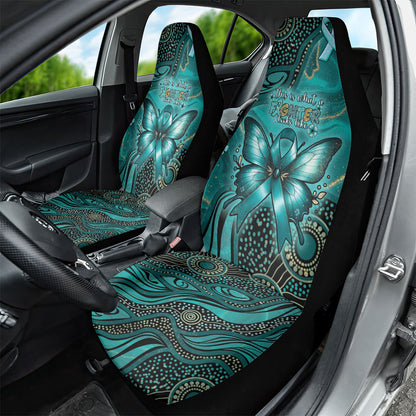 Ovarian Cancer Support Car Seat Cover This Is What A Fighter Looks Like
