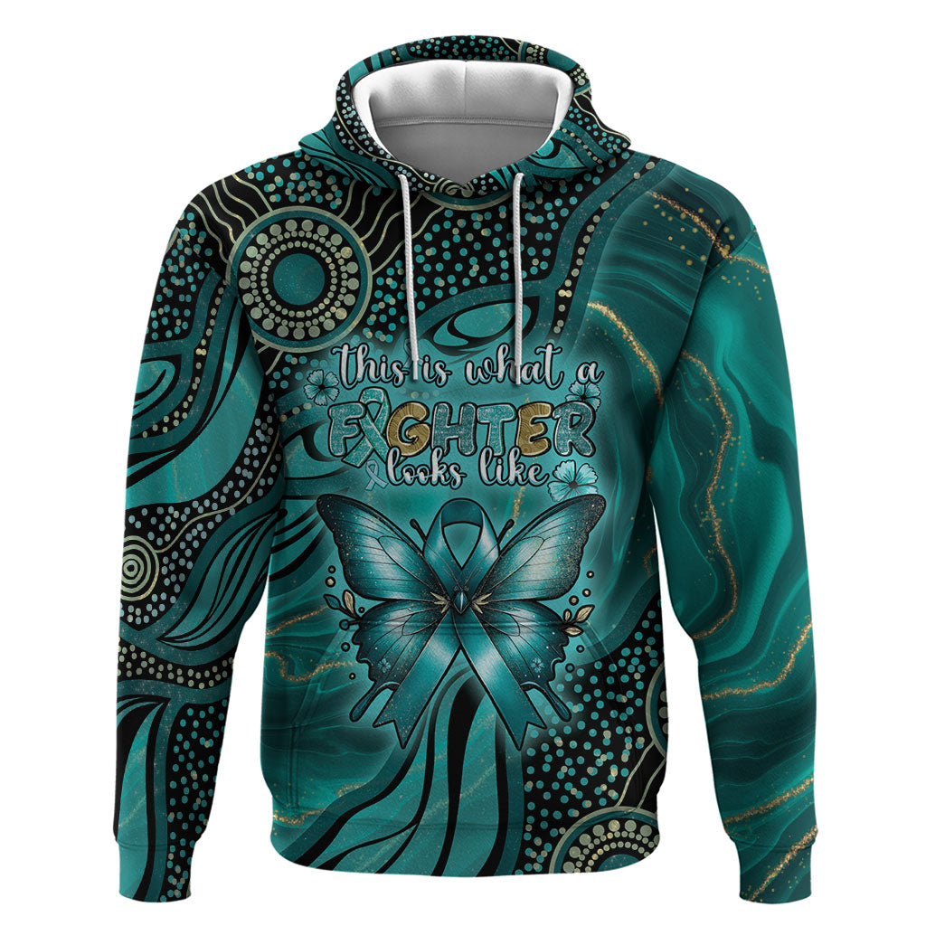 Personalised Ovarian Cancer Support Hoodie This Is What A Fighter Looks Like