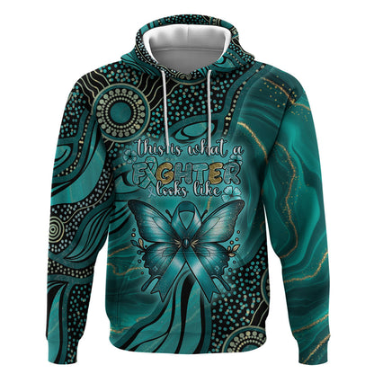 Personalised Ovarian Cancer Support Hoodie This Is What A Fighter Looks Like