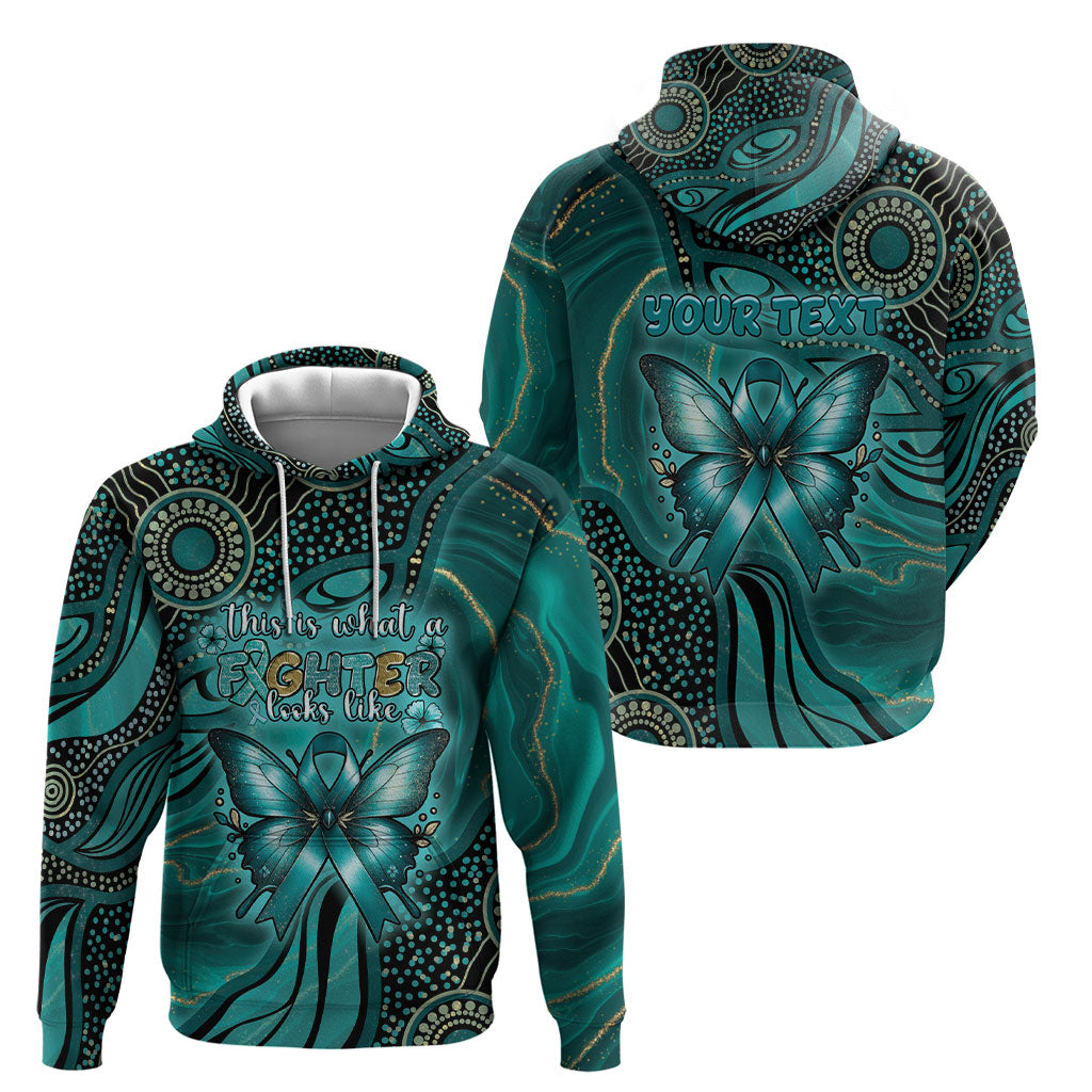 Personalised Ovarian Cancer Support Hoodie This Is What A Fighter Looks Like