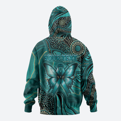 Personalised Ovarian Cancer Support Hoodie This Is What A Fighter Looks Like