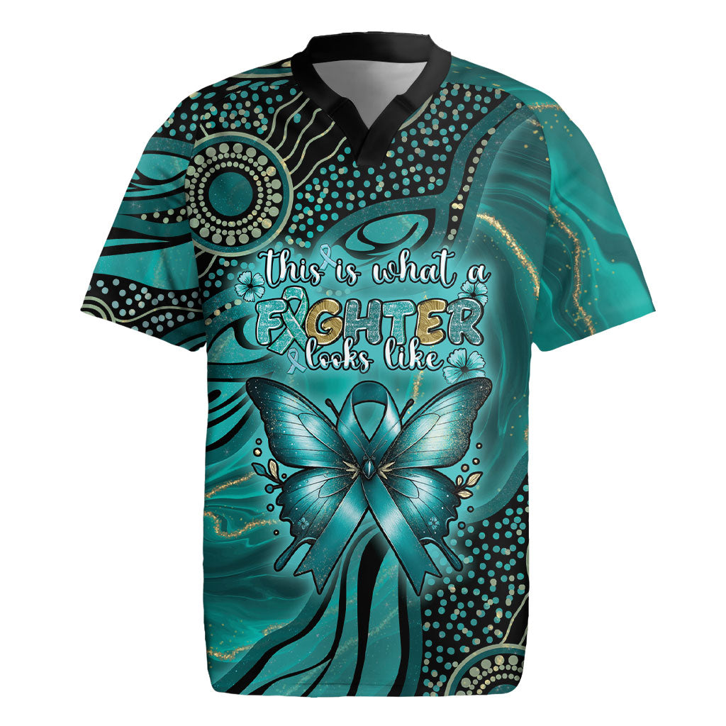 Personalised Ovarian Cancer Support Rugby Jersey This Is What A Fighter Looks Like