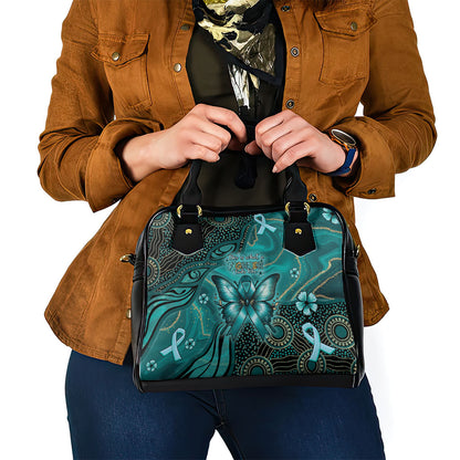 Ovarian Cancer Support Shoulder Handbag This Is What A Fighter Looks Like