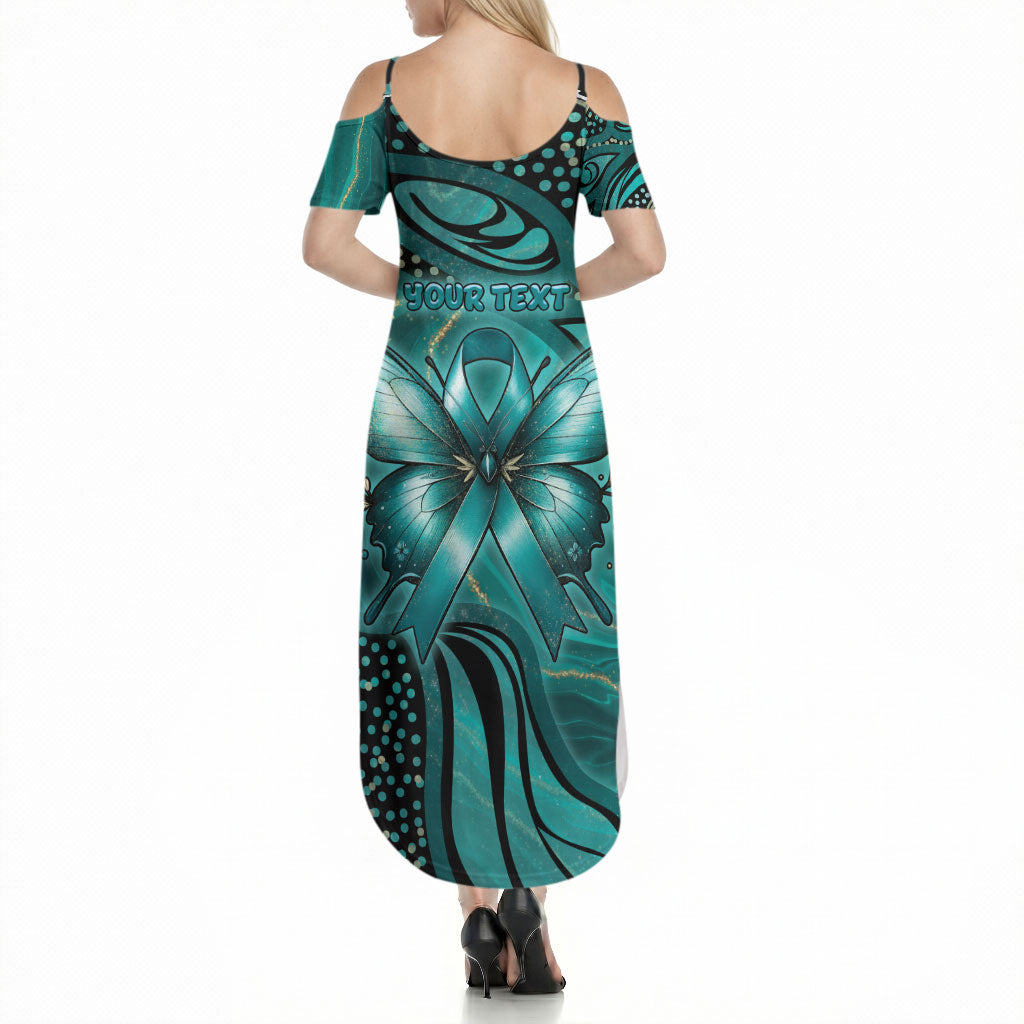 Personalised Ovarian Cancer Support Summer Maxi Dress This Is What A Fighter Looks Like