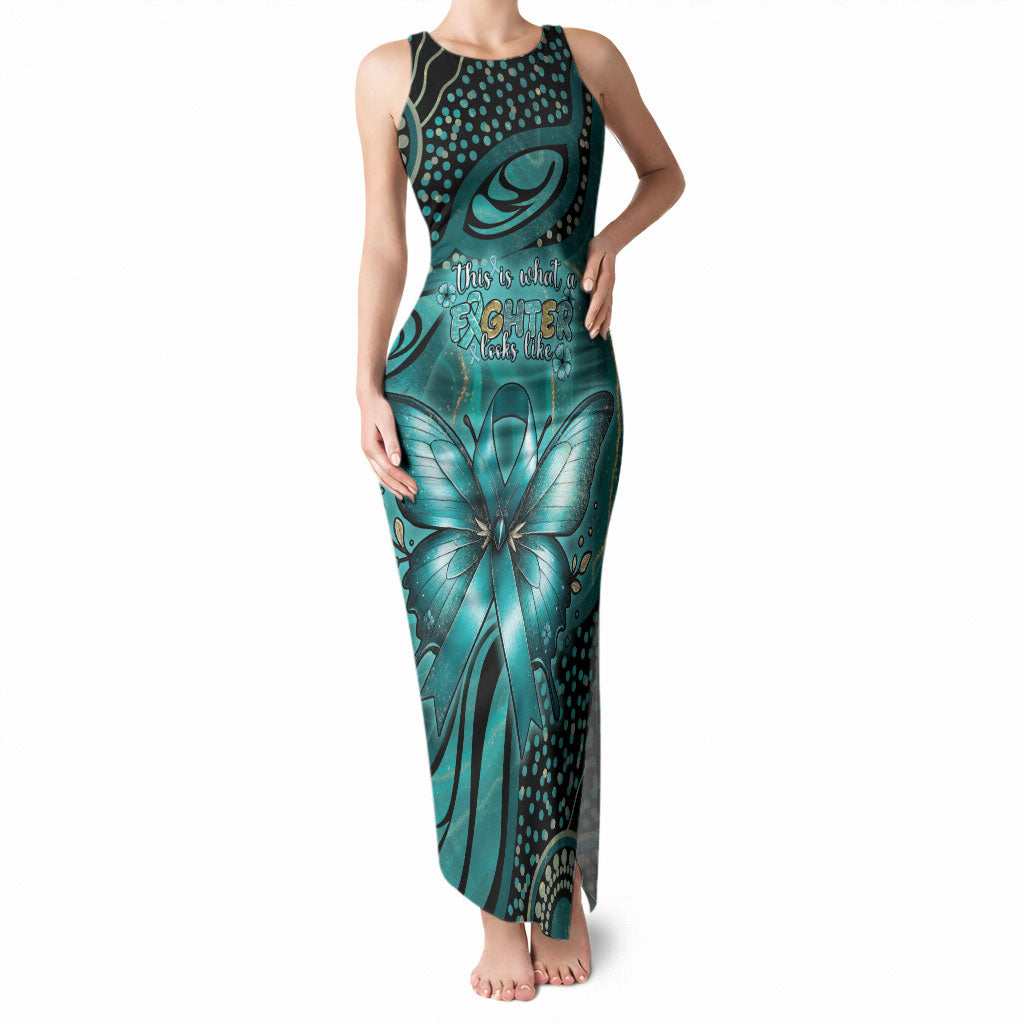 Personalised Ovarian Cancer Support Tank Maxi Dress This Is What A Fighter Looks Like