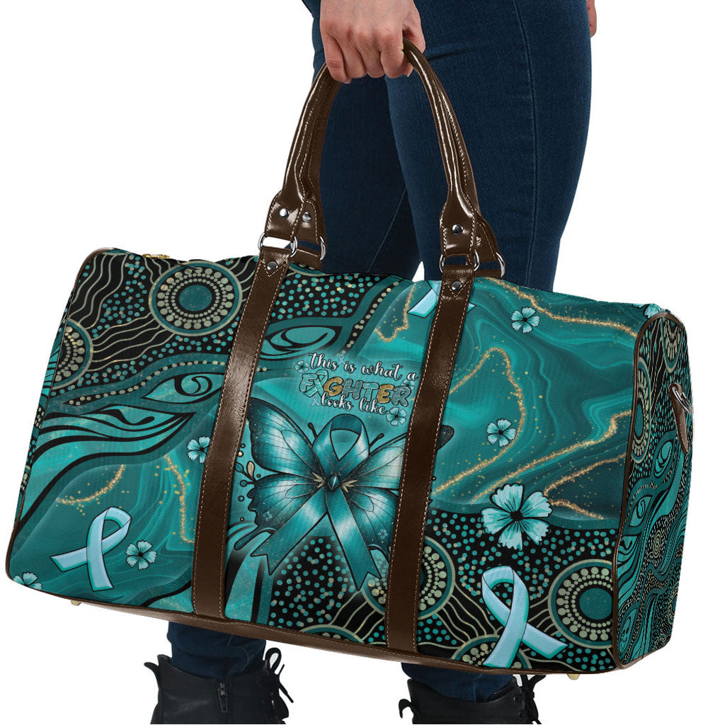Ovarian Cancer Support Travel Bag This Is What A Fighter Looks Like