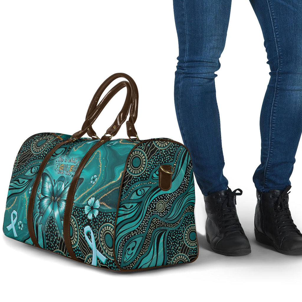 Ovarian Cancer Support Travel Bag This Is What A Fighter Looks Like