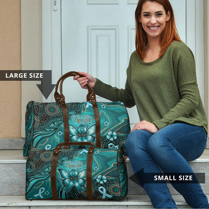 Ovarian Cancer Support Travel Bag This Is What A Fighter Looks Like