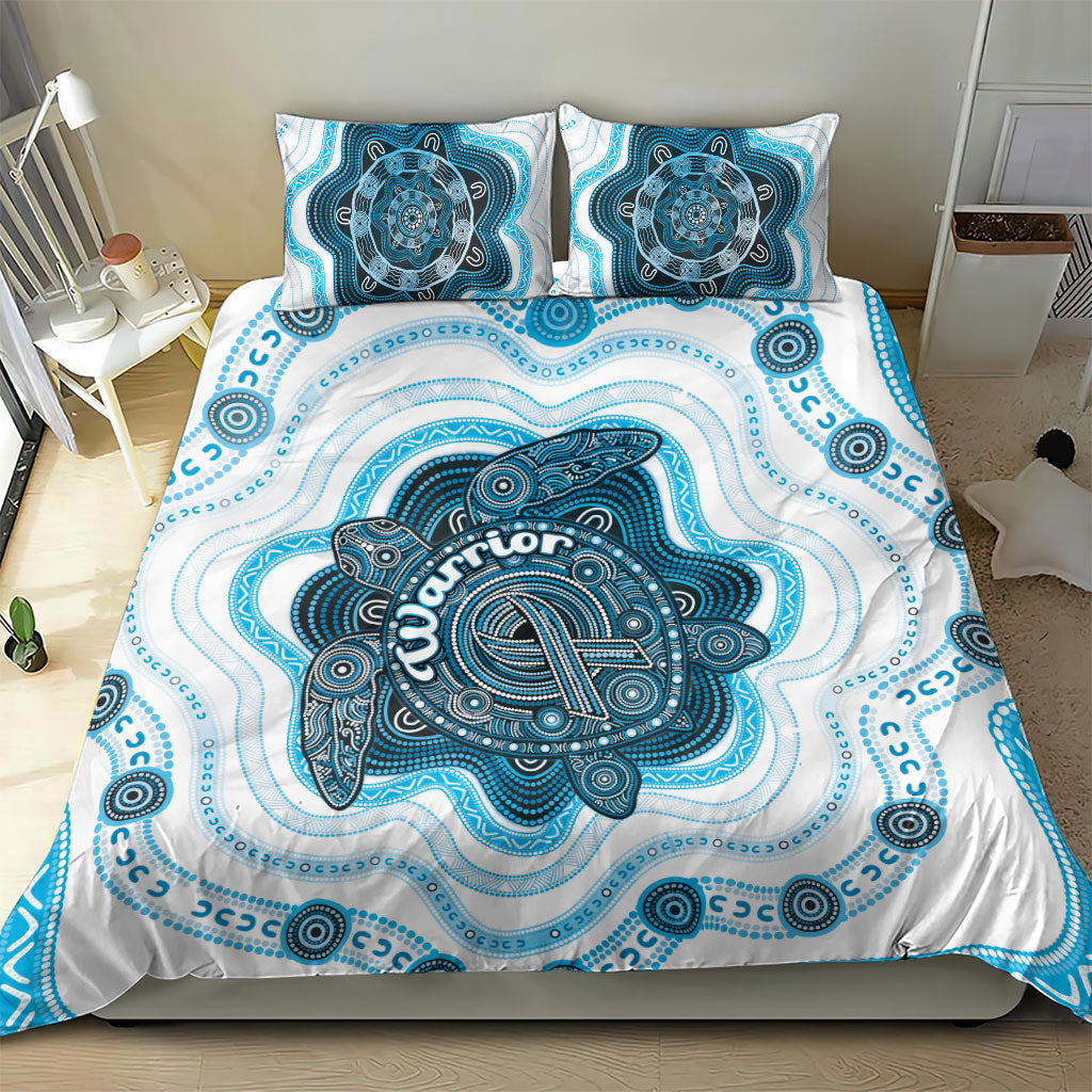 Prostate Cancer Support Bedding Set Warrior Ribbon Turtle Dot Art Pattern