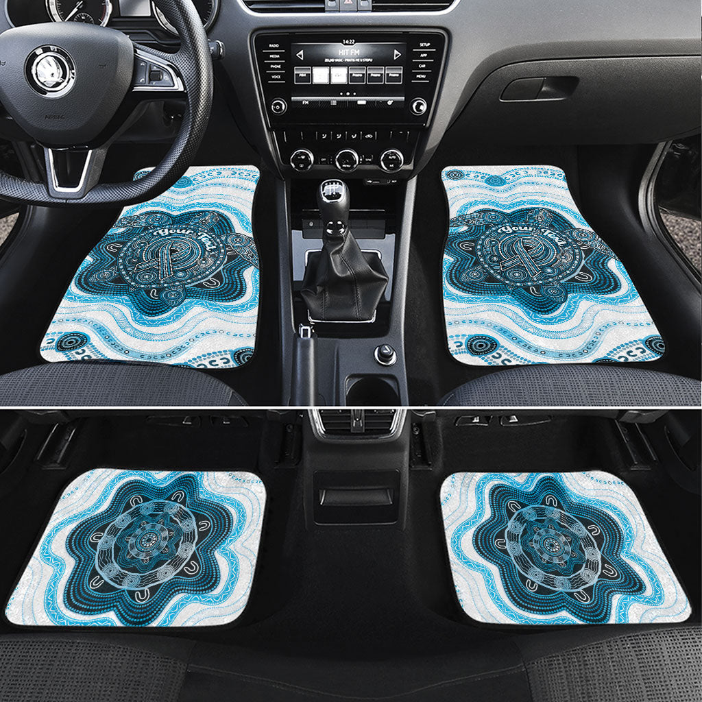 Personalised Prostate Cancer Support Car Mats Warrior Ribbon Turtle Dot Art Pattern