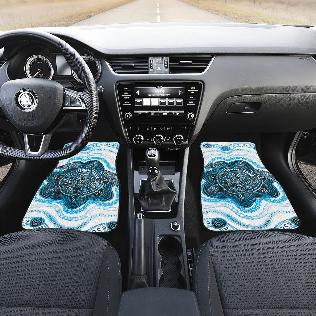 Personalised Prostate Cancer Support Car Mats Warrior Ribbon Turtle Dot Art Pattern