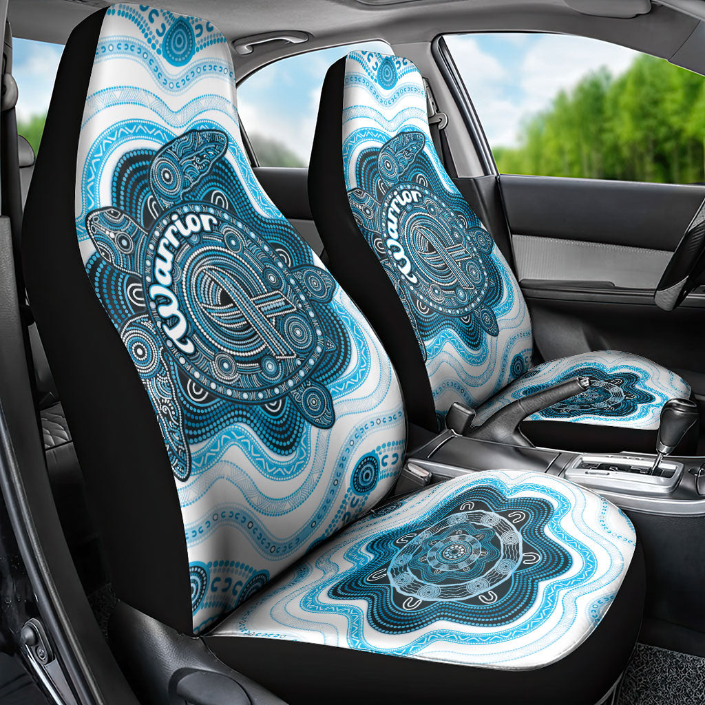 Prostate Cancer Support Car Seat Cover Warrior Ribbon Turtle Dot Art Pattern