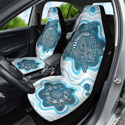 Prostate Cancer Support Car Seat Cover Warrior Ribbon Turtle Dot Art Pattern