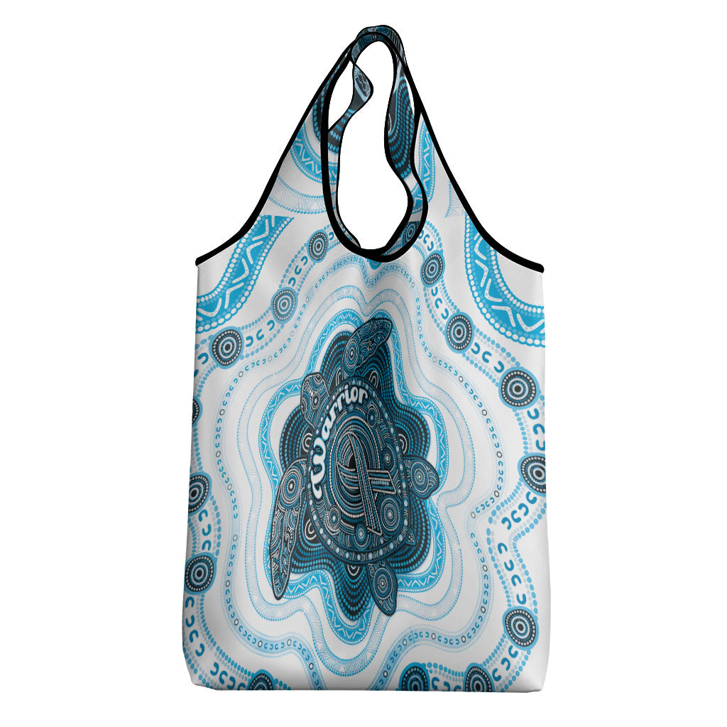 Prostate Cancer Support Grocery Bag Warrior Ribbon Turtle Dot Art Pattern