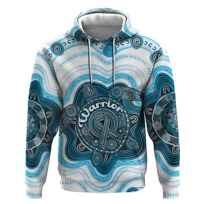 Personalised Prostate Cancer Support Hoodie Warrior Ribbon Turtle Dot Art Pattern