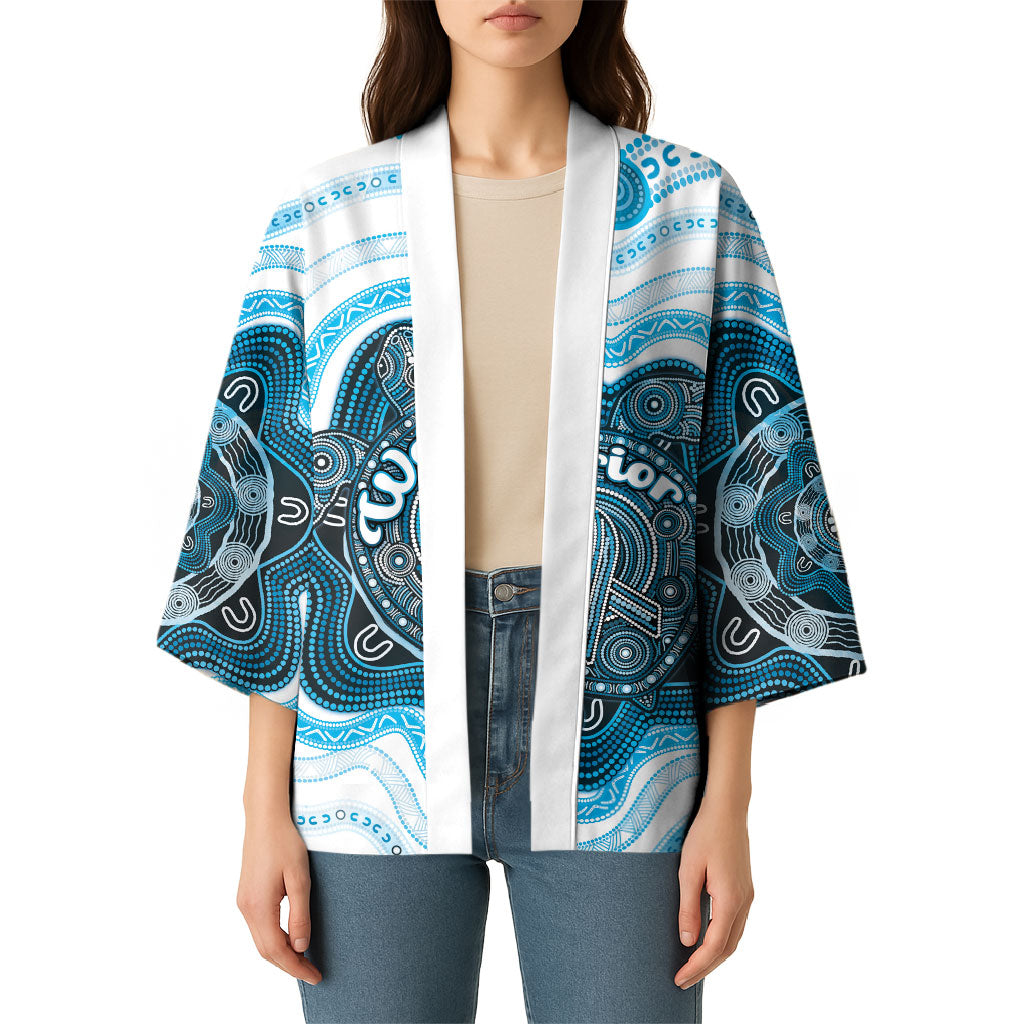 Personalised Prostate Cancer Support Kimono Warrior Ribbon Turtle Dot Art Pattern