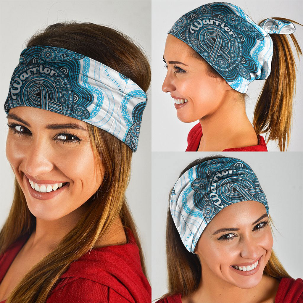 Prostate Cancer Support Neck Gaiter Warrior Ribbon Turtle Dot Art Pattern