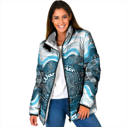 Personalised Prostate Cancer Support Padded Jacket Warrior Ribbon Turtle Dot Art Pattern
