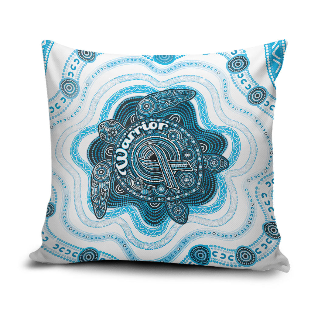 Prostate Cancer Support Pillow Cover Warrior Ribbon Turtle Dot Art Pattern