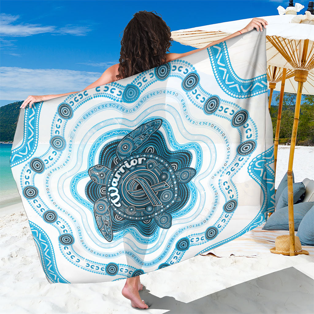 Prostate Cancer Support Sarong Warrior Ribbon Turtle Dot Art Pattern