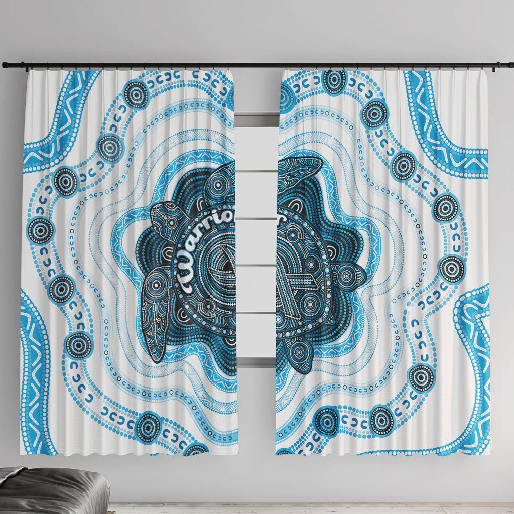 Prostate Cancer Support Window Curtain Warrior Ribbon Turtle Dot Art Pattern