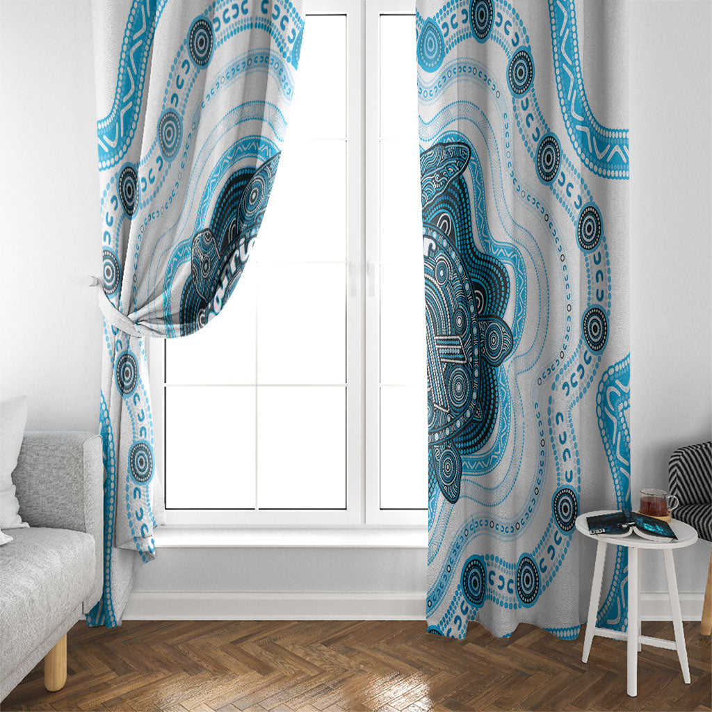 Prostate Cancer Support Window Curtain Warrior Ribbon Turtle Dot Art Pattern