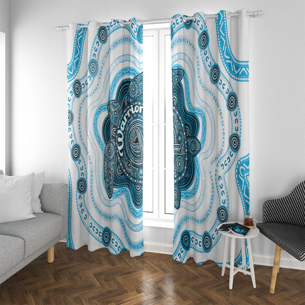Prostate Cancer Support Window Curtain Warrior Ribbon Turtle Dot Art Pattern