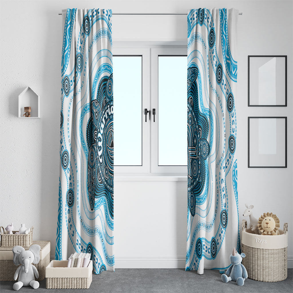 Prostate Cancer Support Window Curtain Warrior Ribbon Turtle Dot Art Pattern