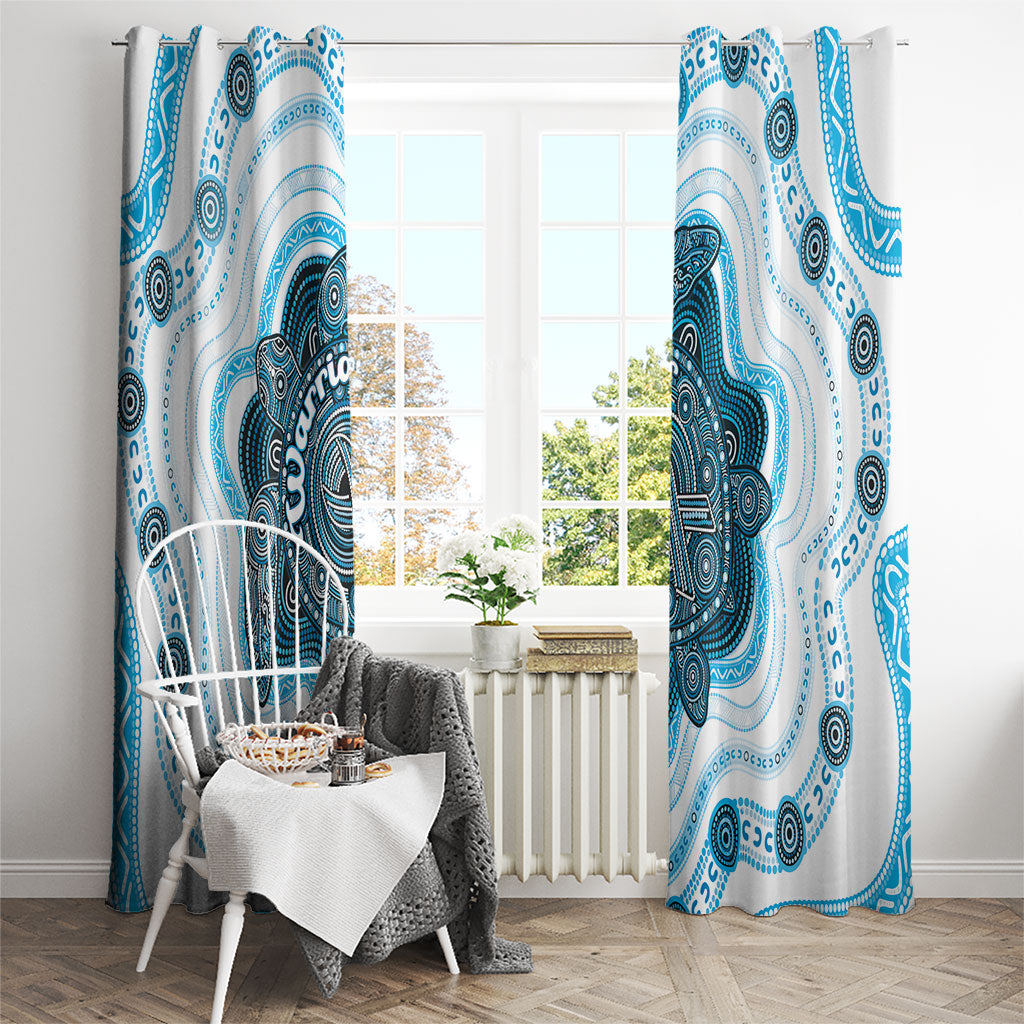 Prostate Cancer Support Window Curtain Warrior Ribbon Turtle Dot Art Pattern