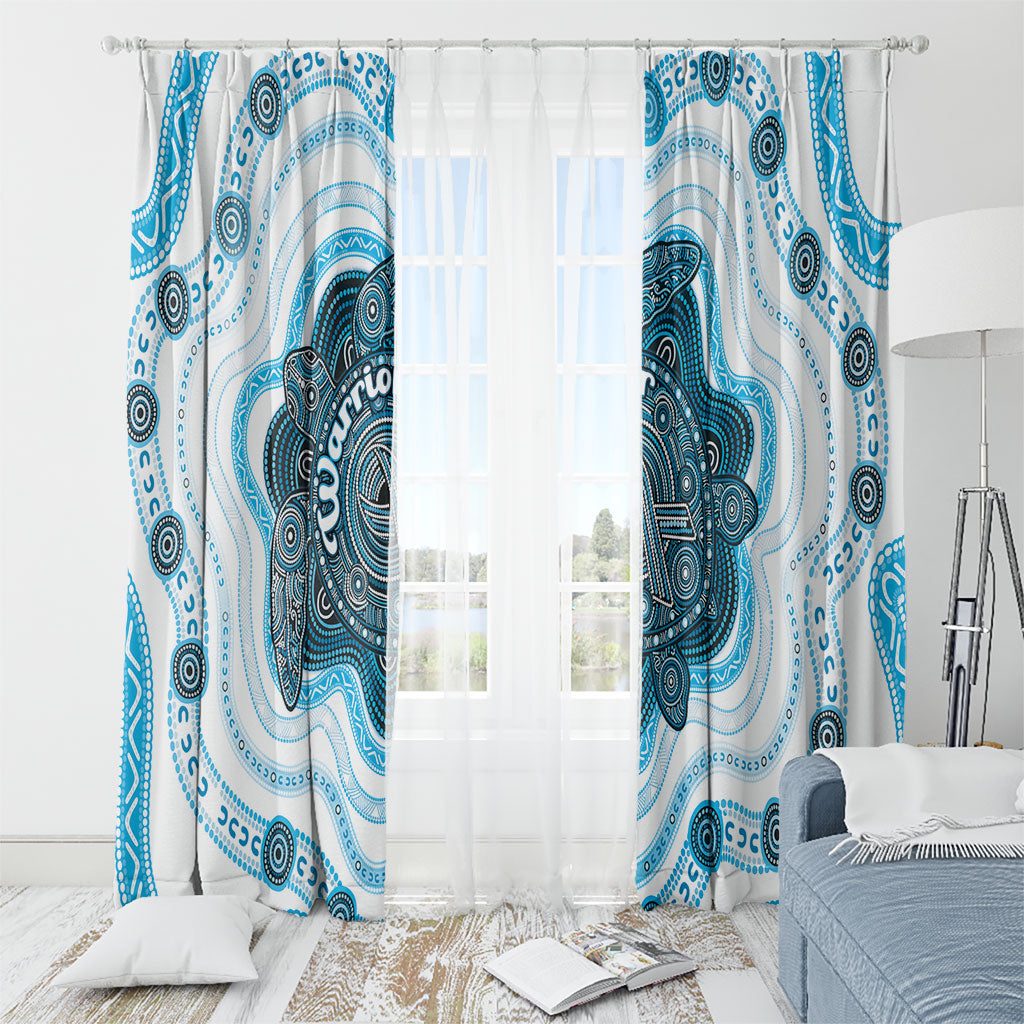 Prostate Cancer Support Window Curtain Warrior Ribbon Turtle Dot Art Pattern