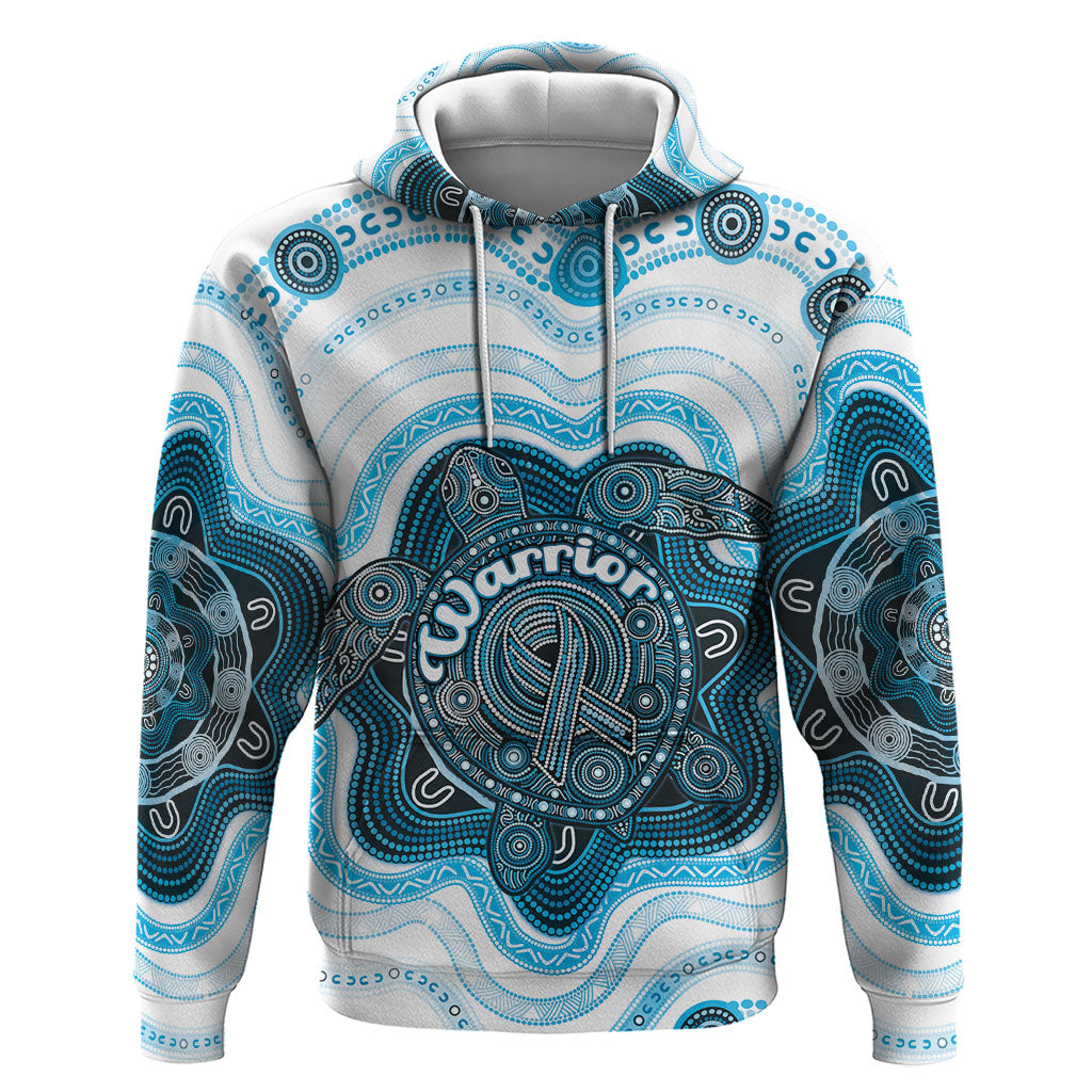 Personalised Prostate Cancer Support Zip Hoodie Warrior Ribbon Turtle Dot Art Pattern