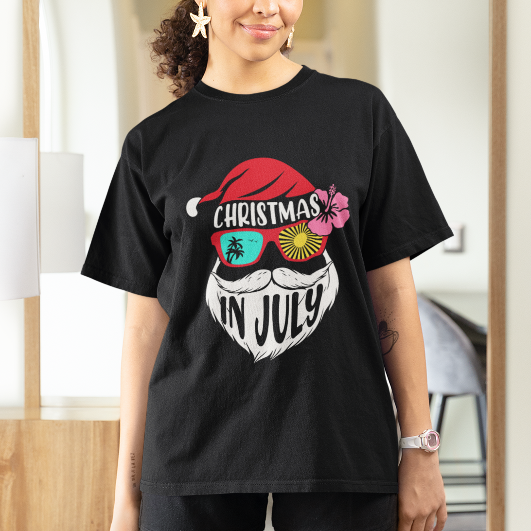 christmas-in-july-t-shirt-funny-santa-christmas-in-july-beach-summer-vacation