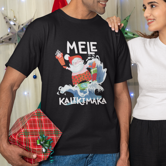 mele-kalikimaka-surfing-cute-santa-hawaiian-christmas-t-shirt