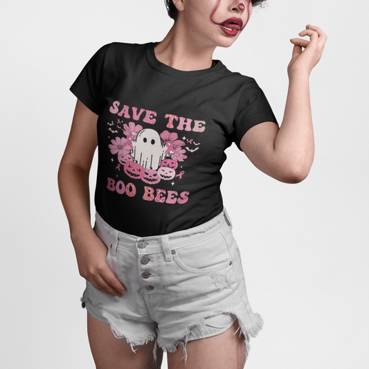 halloween-t-shirt-breast-cancer-awareness-save-your-boo-bees-spooky-boos-ghost-halloween-t-shirt-for-halloween-lovers-spooky-season