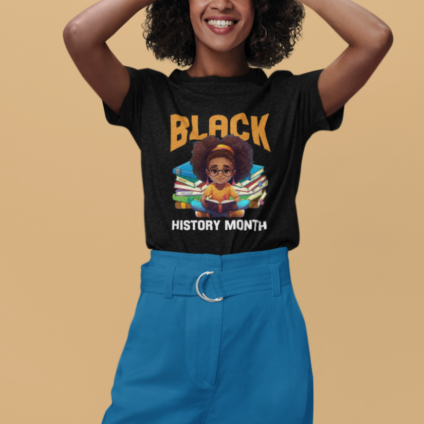 black-history-month-t-shirt-girl-reading-book-african-pride-melanin