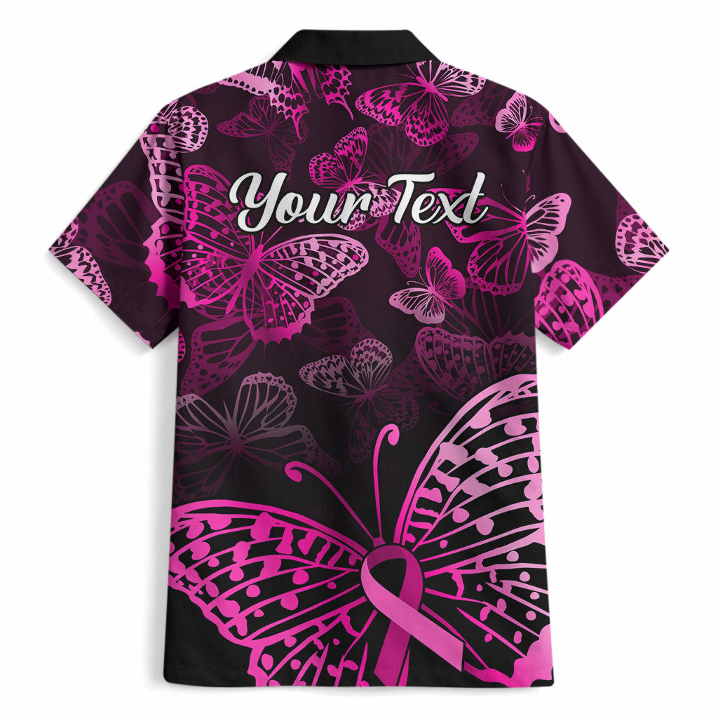 Personalised In October We Wear Pink Hawaiian Shirt Breast Cancer Support