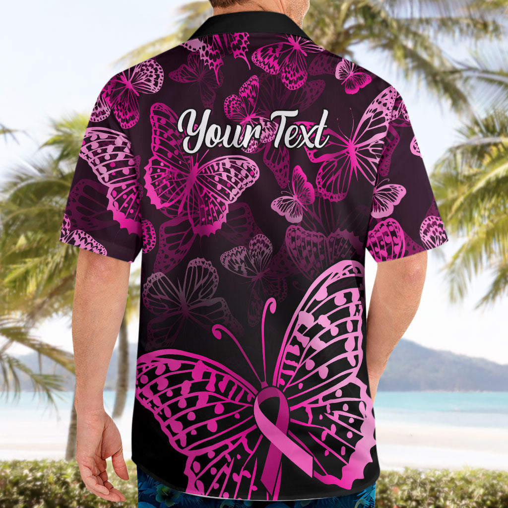 Personalised In October We Wear Pink Hawaiian Shirt Breast Cancer Support
