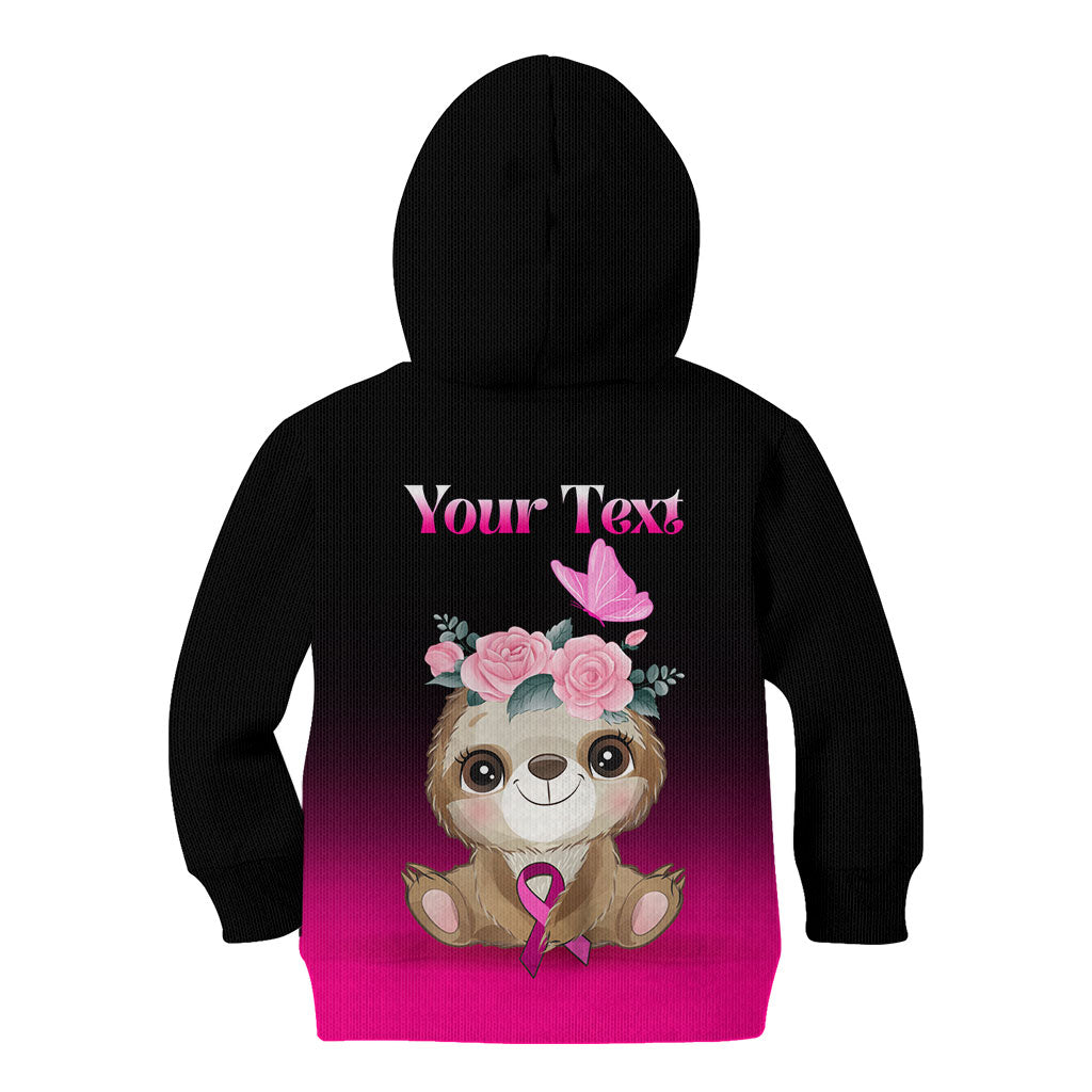 Personalised Hope Love Cure Sloth Kid Hoodie
