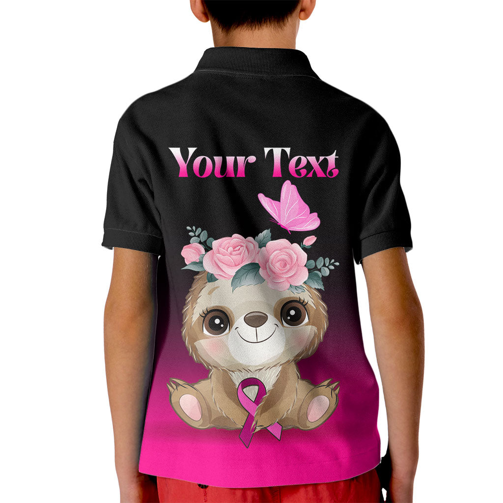 Personalised Hope Love Cure Sloth Kid Polo Shirt
