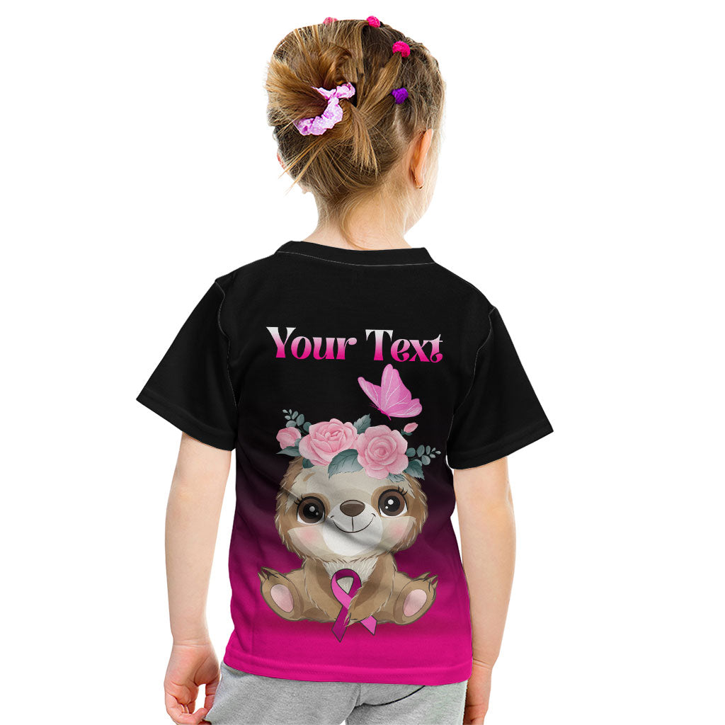Personalised Hope Love Cure Sloth Kid T Shirt