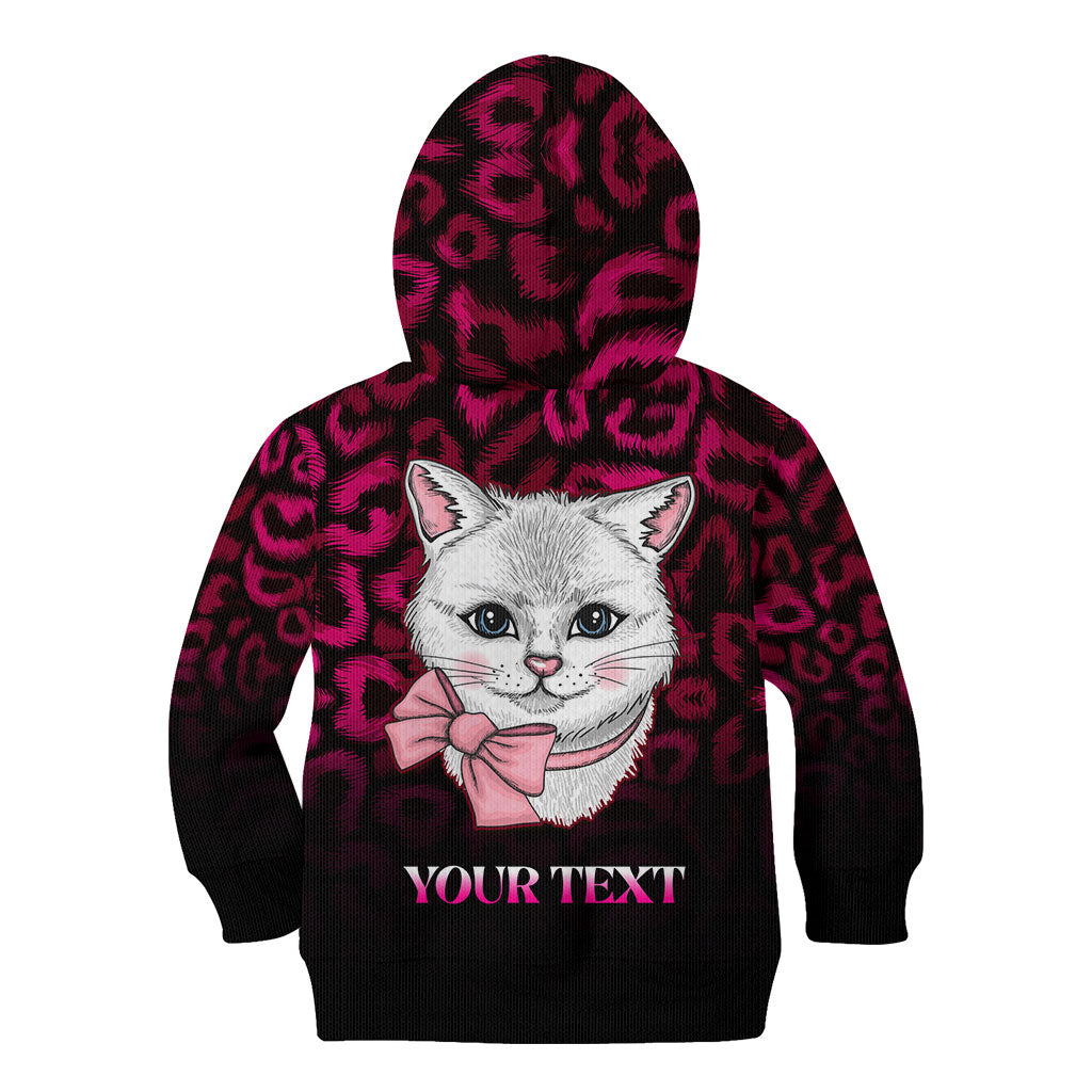 Personalised Love Your Tatas Kid Hoodie Cat Breast Cancer Support